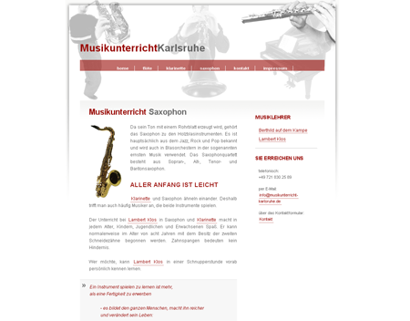 Arbeitsbeispiel: Musikunterricht